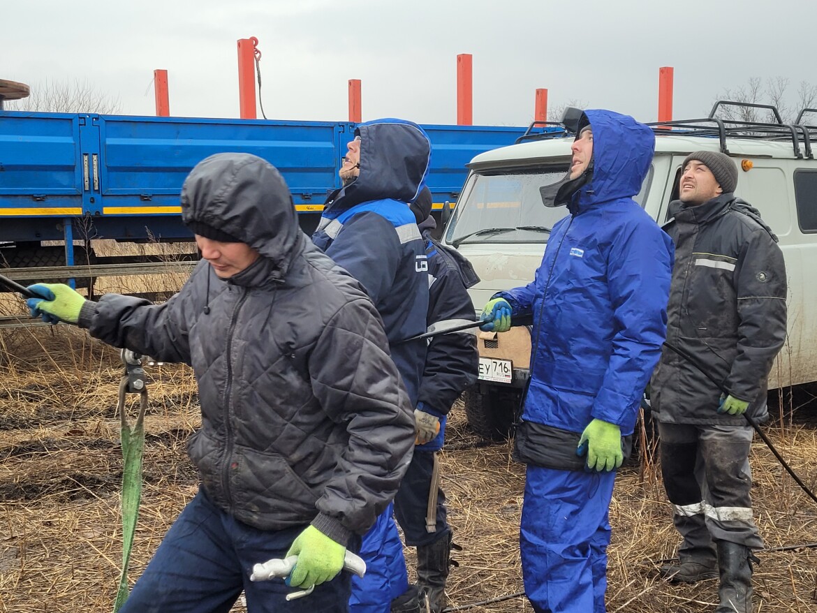 Электрики из Татарстана протянут в Лисичанске 26 километров высоковольтного  кабеля