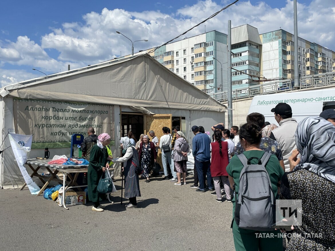 В Казани крупнейшая площадка для заклания животных организована в мечети  «Казан нуры»