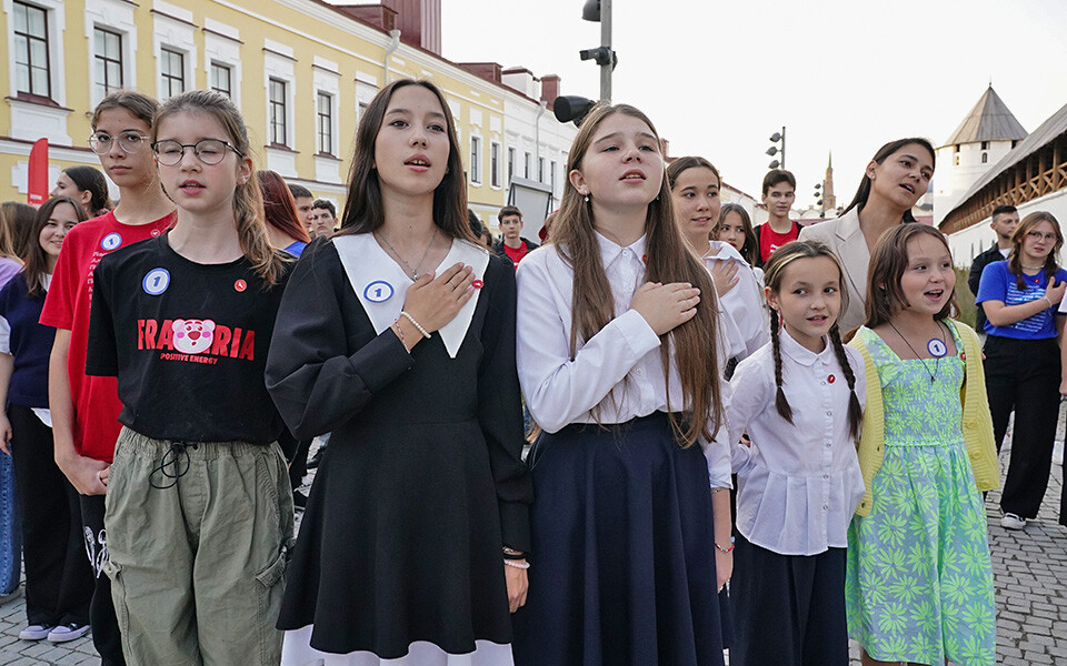 «Мечтать, трудиться, созидать»: как в Казани прошло первое посвящение в «Движение первых»