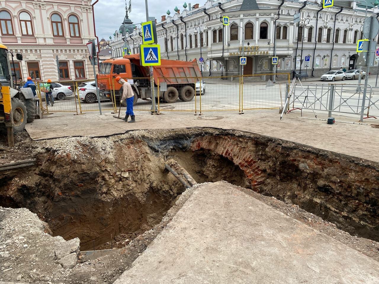 Предположительно, уцелевшая часть церкви»: что откопали в центре Казани