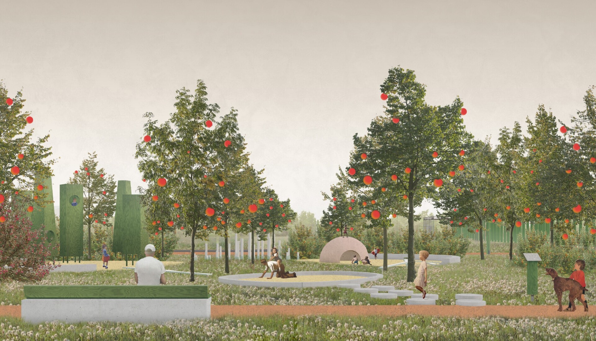 Как будет выглядеть пейзажный парк «Камашево» в Менделеевске — эскизы