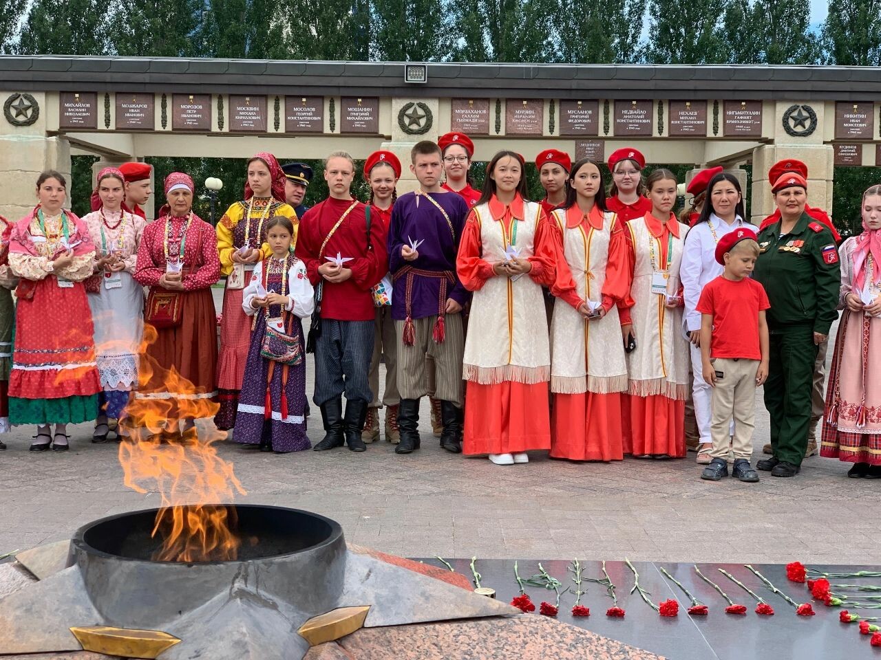 Участники детской фольклориады провели в Татарстане акцию «Журавли»