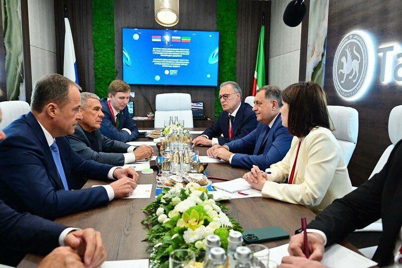 Минниханов встретился с Президентом Республики Сербской Милорадом Додиком
