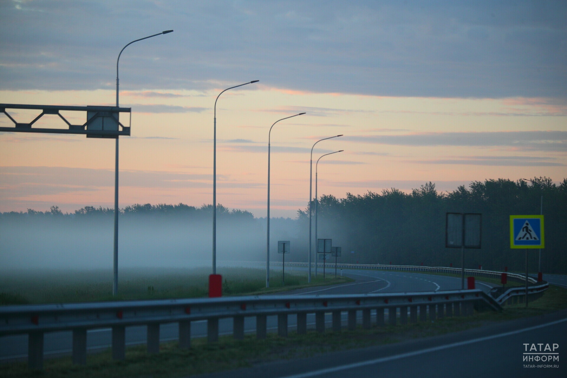 В Татарстане за 250 млн рублей осветят участки трассы М7