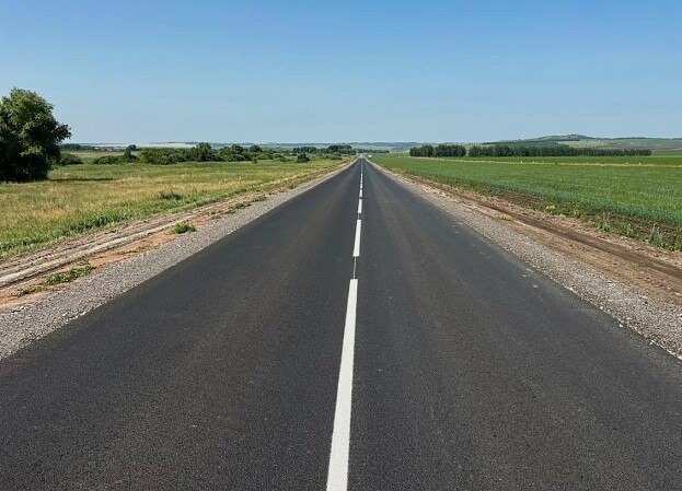 На участке дороги «Бугульма-Ютаза» в Татарстане завершен ремонт по нацпроекту