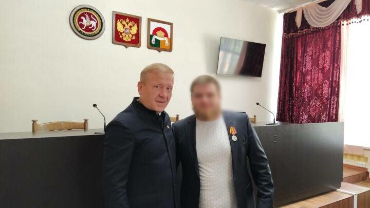 Боец из Дрожжановского района награжден медалью «За воинскую доблесть» II степени