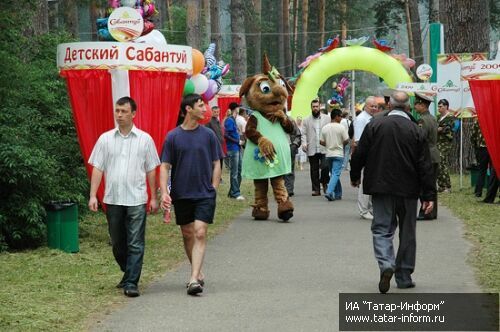 Сабантуй на озере Лебяжье