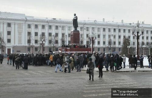 В Казани прошел незаконный митинг оппозиции