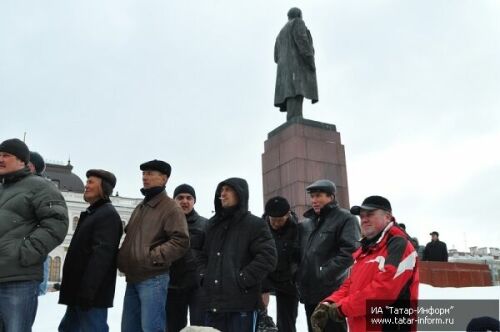 Митинг против введения платы за рыбалку