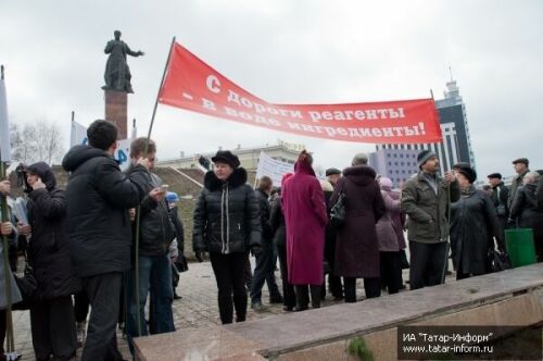 В Казани прошел митинг в защиту Волги