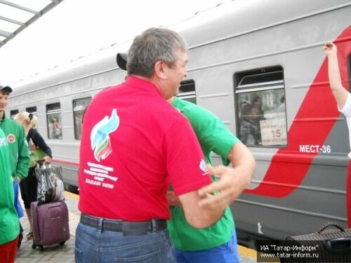 Торжественная встреча победителей чемпионата России по пожарно-прикладному спорту 