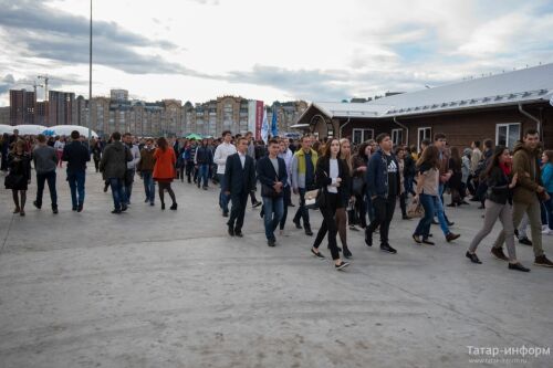 Праздничное мероприятие с участием студентов-первокурсников прошло на Kazan-Arena