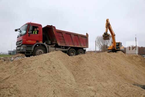 Строительство парковки для стадиона Казань Арена