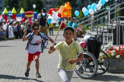 Детский праздник к 4 летию открытия реабилитационного центра для слепых