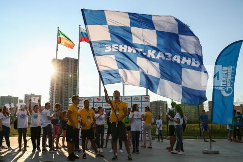 Тренировка с участием волейболистов ВК Зенит