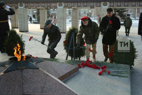 Возложение венков в Парке Победы