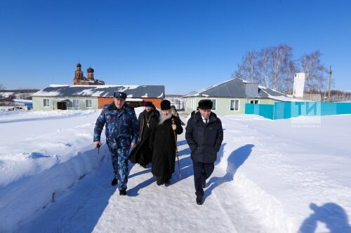 Посещение колонии - поселения № 17 метрополитом Феофаном в Мамадышском районе РТ