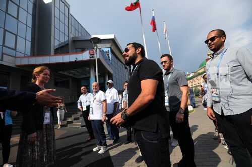 Посещение городского пресс-центра Казани делегацией Катара