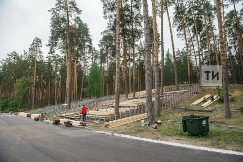 Подготовка к сабантую на озере Лебяжьем