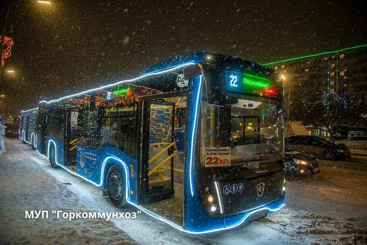 В Набережных Челнах на рейсы вышли «новогодние» автобусы | 17.12.2023 |  Казань - БезФормата