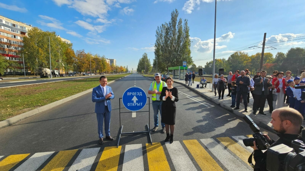 В Нижнекамске запустили движение по улице Вокзальная, отремонтированной по  нацпроекту