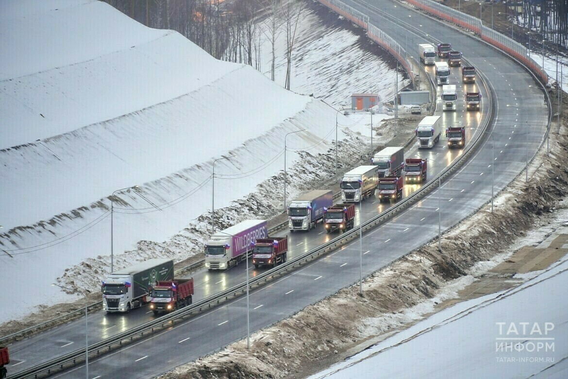 На одном из участков трассы М7 в Татарстане запустили движение грузовиков |  21.01.2024 | Казань - БезФормата