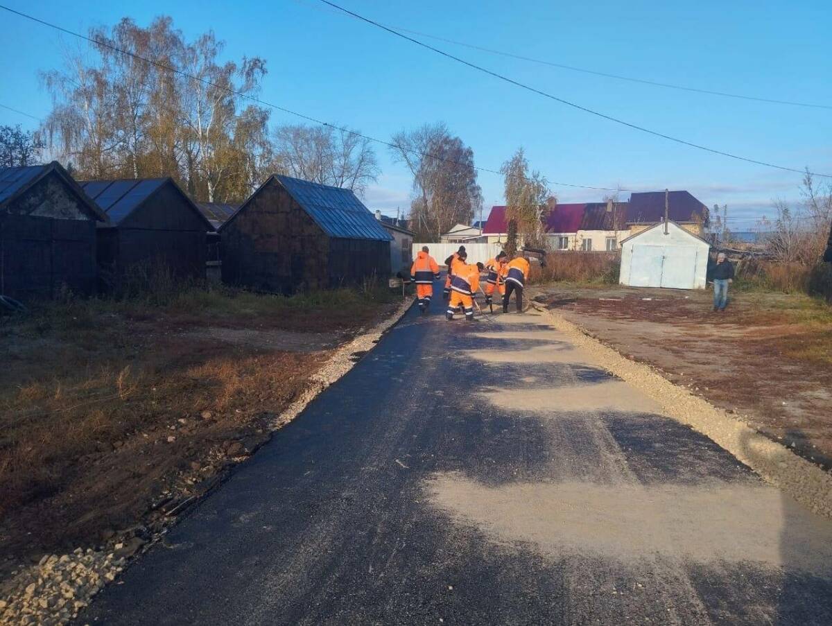 В одном из сел РТ к дому ветерана Великой Отечественной войны заасфальтировали дорогу