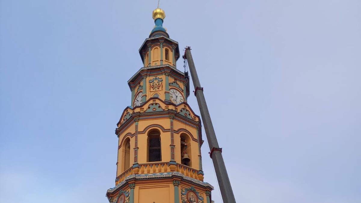 Реставрация колокольни Петропавловского собора завершена в Казани