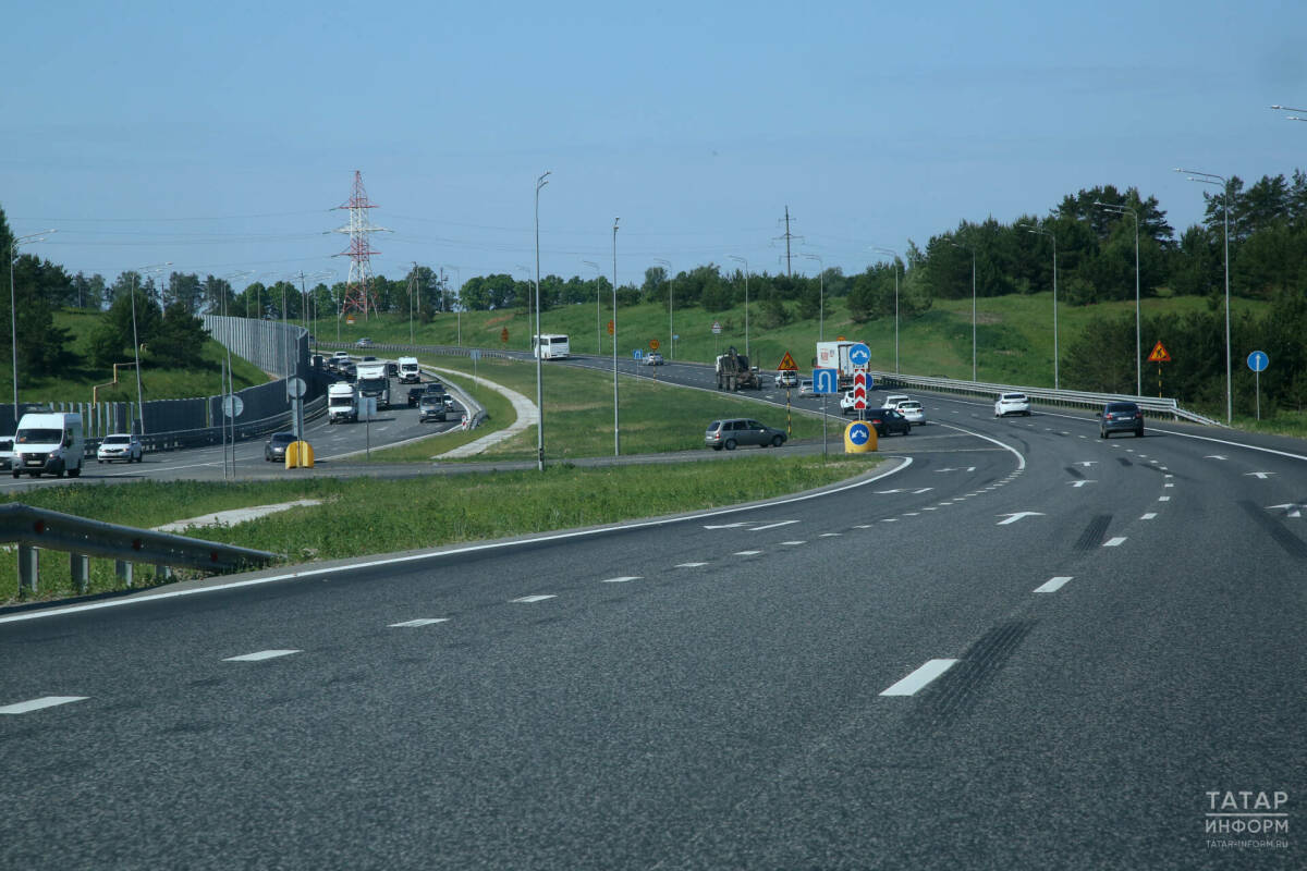 На трассе М7 в Татарстане 14 августа ограничат движение транспорта