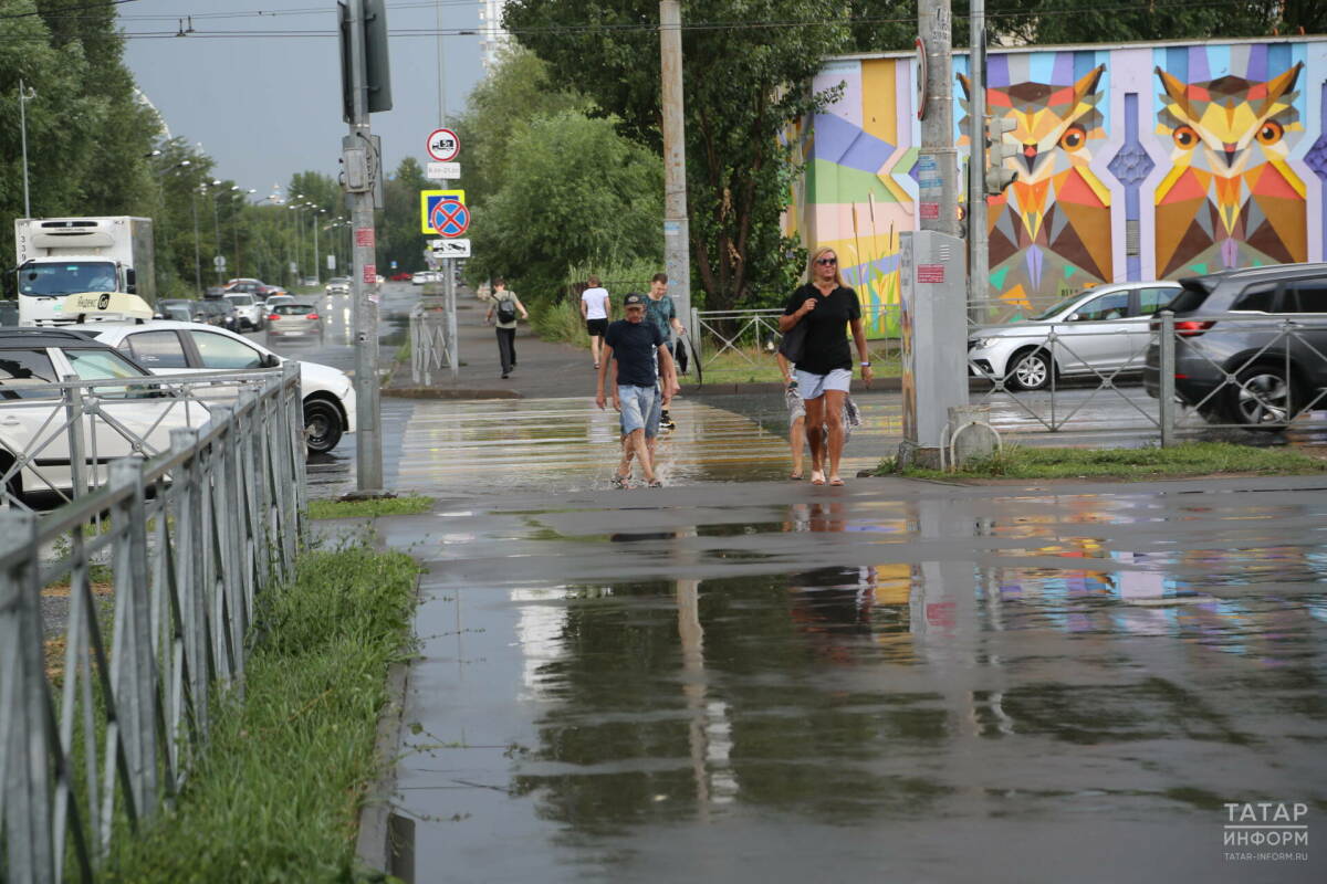 В Татарстане ожидаются дожди, в некоторых районах пройдет гроза