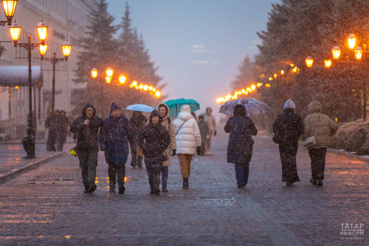 В Татарстане ожидаются мокрый снег, дождь и до 3 градусов тепла